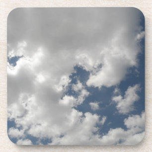 Cloudy Skies Cork Coaster