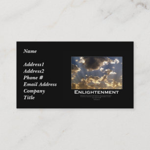 Cloudy Skies Inspirational Business Cards