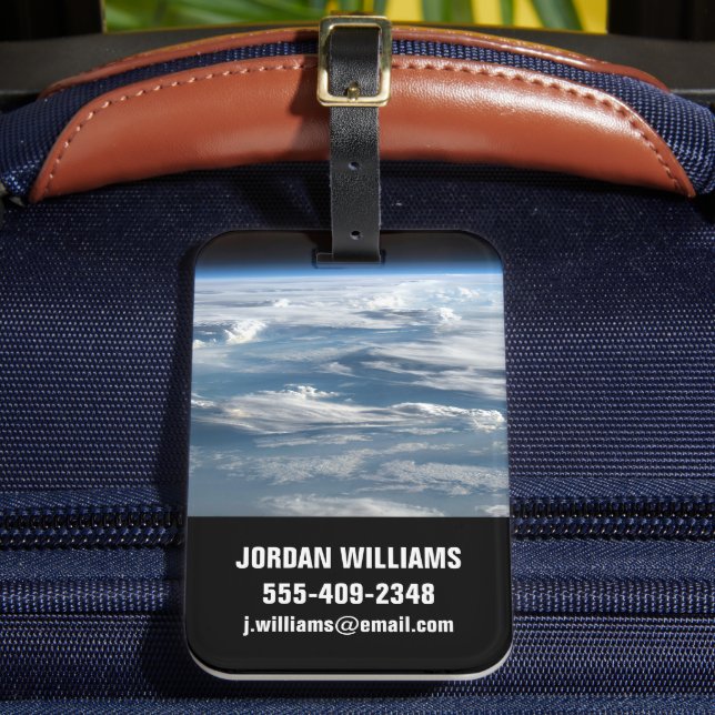 Cloudy Skies Over Sudan Luggage Tag (Front Insitu 2)