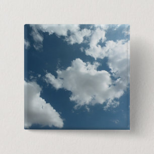 Cloudy Sky Abstract Photography 2 Inch Square Button
