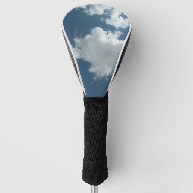 Cloudy Sky Abstract Photography Golf Head Cover (Front)