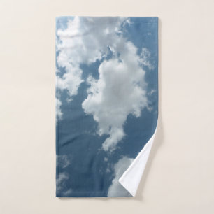 Cloudy Sky Abstract Photography Hand Towel