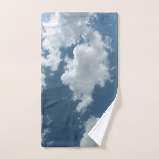 Cloudy Sky Abstract Photography Hand Towel (Hand Towel)