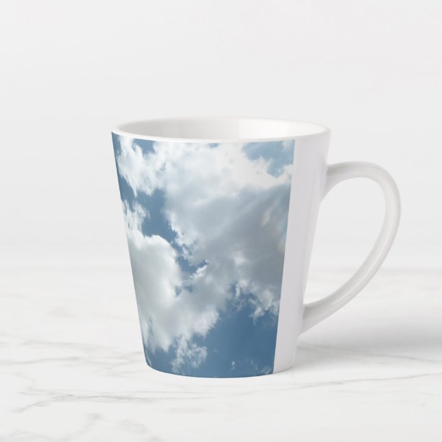 Cloudy Sky Abstract Photography Latte Mug (Right)