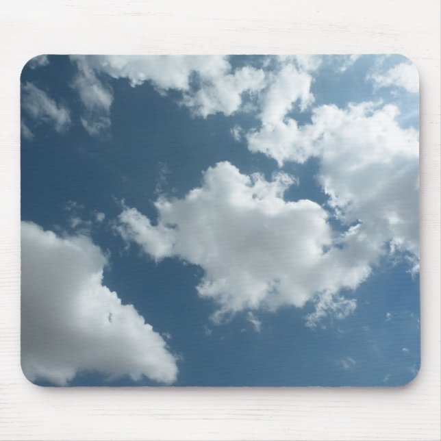 Cloudy Sky Abstract Photography Mouse Pad (Front)