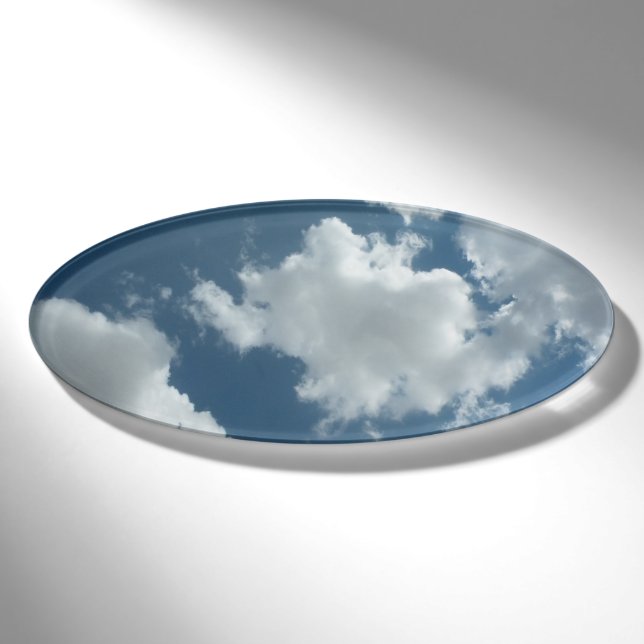 Cloudy Sky Abstract Photography Name Tag (Front)