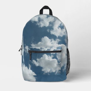 Cloudy Sky Abstract Photography Printed Backpack