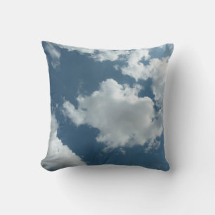 Cloudy Sky Abstract Photography Throw Pillow