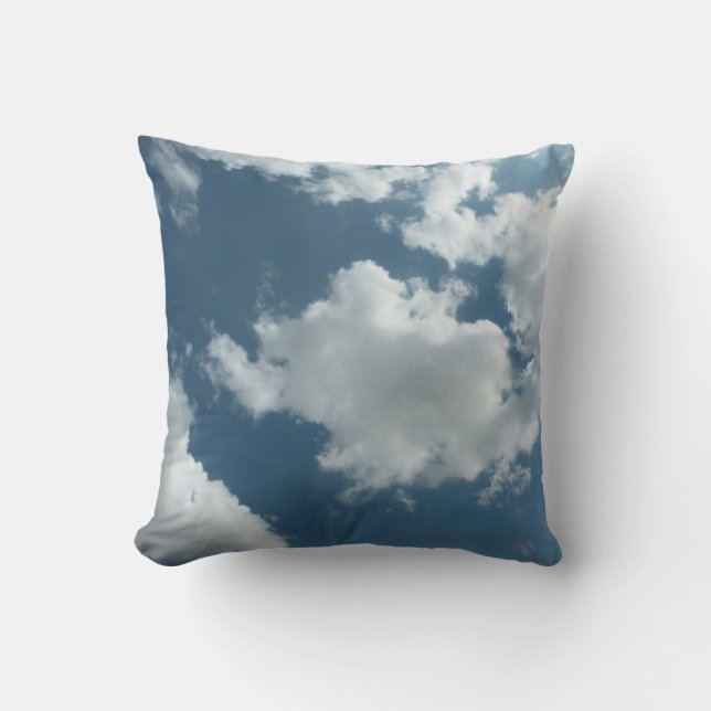 Cloudy Sky Abstract Photography Throw Pillow (Front)