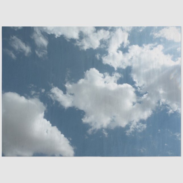 Cloudy Sky Abstract Photography Tissue Paper (Front)