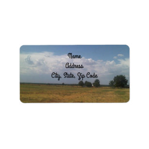 Cloudy Sky Address Labels