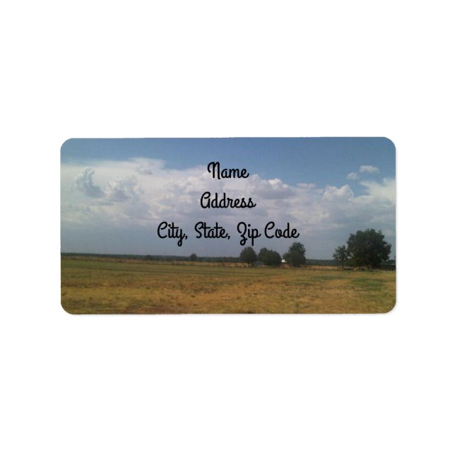 Cloudy Sky Address Labels (Front)