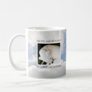 Cloudy Sky Best Dog Mom Cute Peaceful Blue Coffee Mug