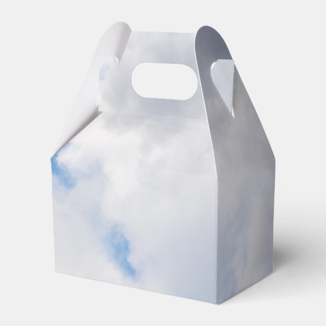 Cloudy sky favor box (Front Side)