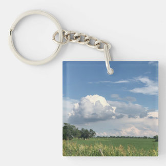 Cloudy Sky Keychain
