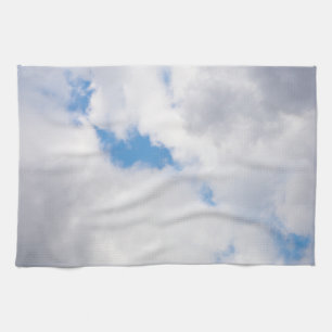 Cloudy sky kitchen towel