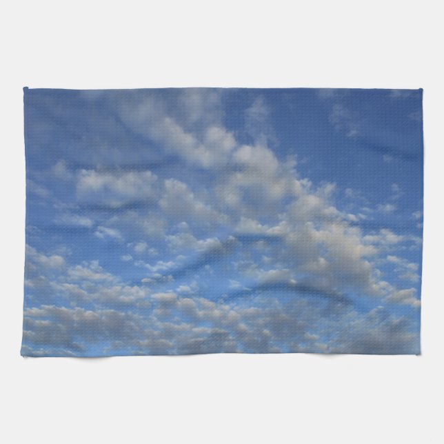 Cloudy sky kitchen towel (Horizontal)