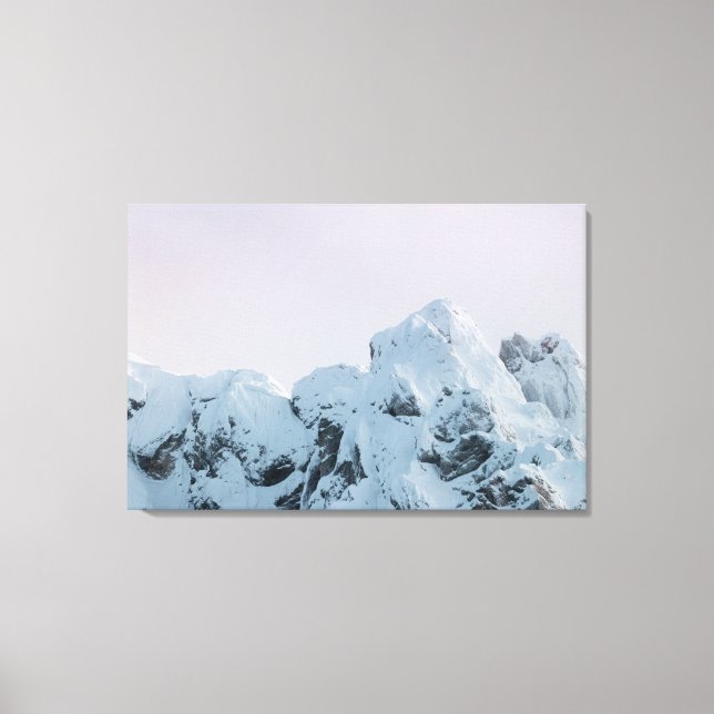 Cloudy sky mountain sunset canvas print (Front)