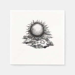 Cloudy Sun Napkin