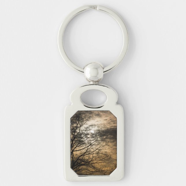 Cloudy Sun Scene Keychain (Front)