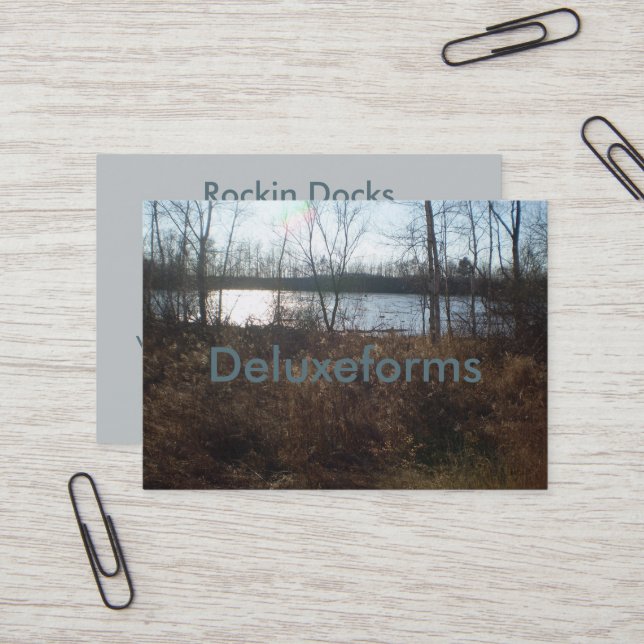 Cloudy Sunset Business Card (Front/Back In Situ)