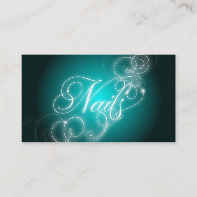 Clouez la lueur élégante de Flourish de carte de (Devant)