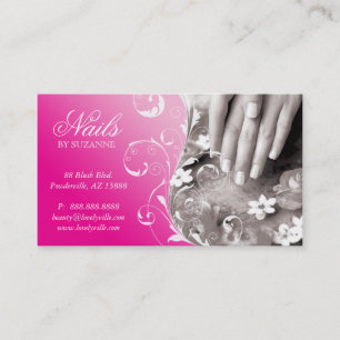 Clouez le rose de carte de visite de salon