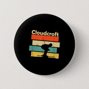 Clouroft New Mexico Retro Ski 2 Inch Round Button