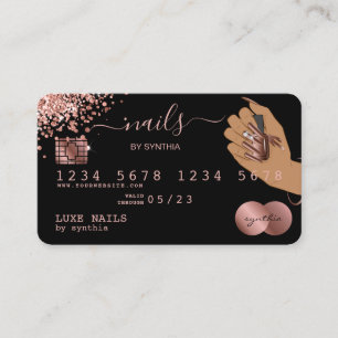 Clous Technicien Carte de crédit Styled Rose Gold 