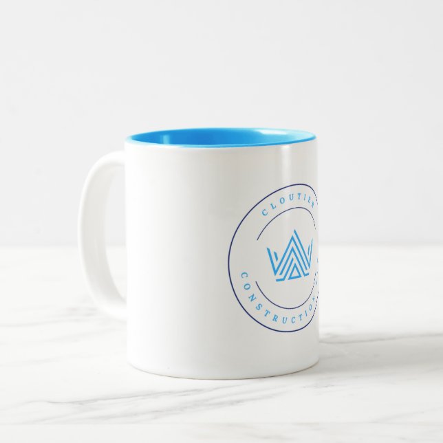 Cloutier Construction Custom Logo Mug (Front Left)