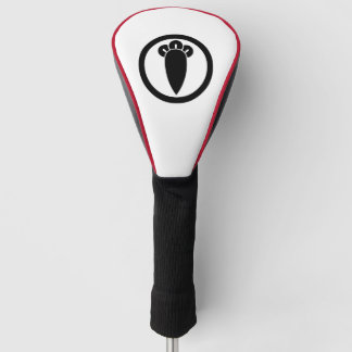 Clove in circle golf head cover