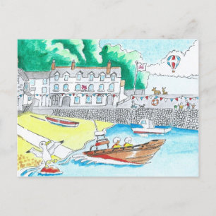 Clovelly, carte postale Devon