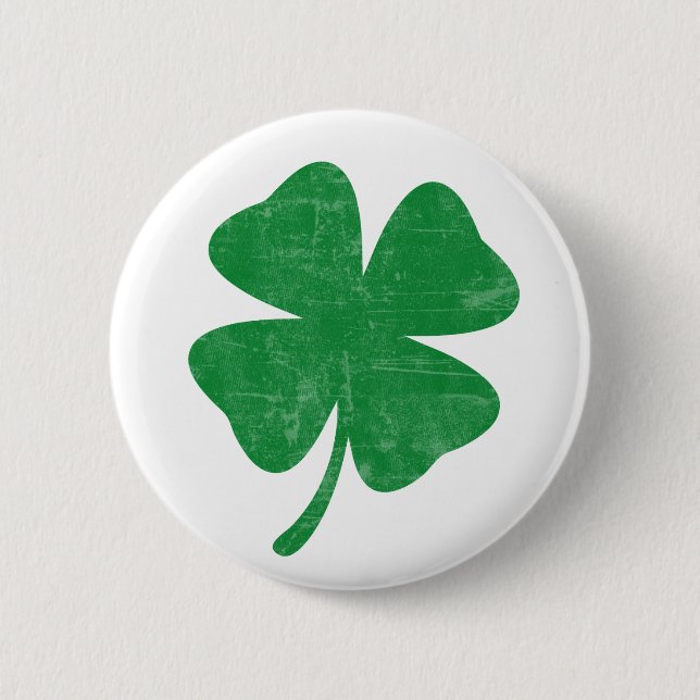 Clover 2 Inch Round Button (Front)
