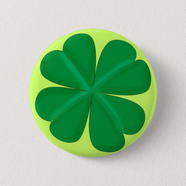 clover 2 inch round button (Front)