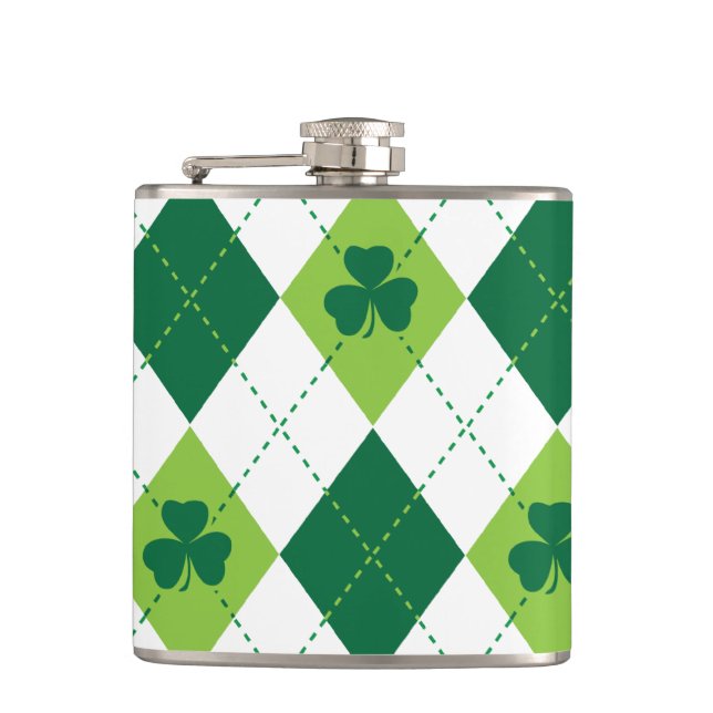 Clover Argyle Flask (Front)