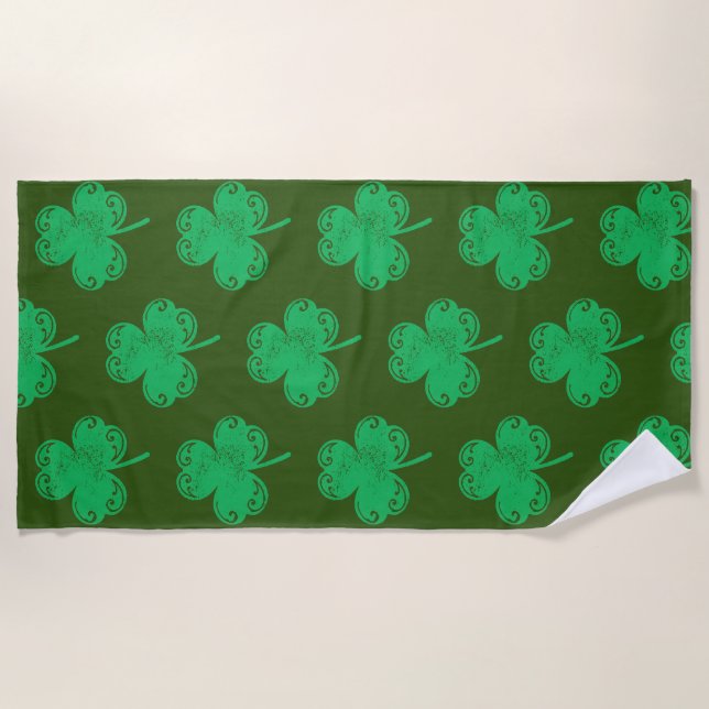 Clover  beach towel (Front)