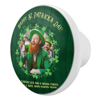 Clover & Beer Companionship Ceramic Knob