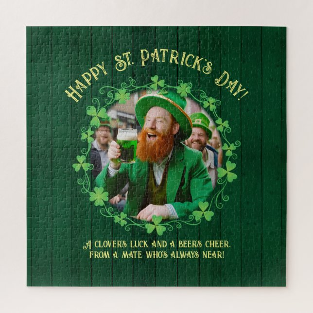 Clover & Beer Companionship Jigsaw Puzzle (Vertical)