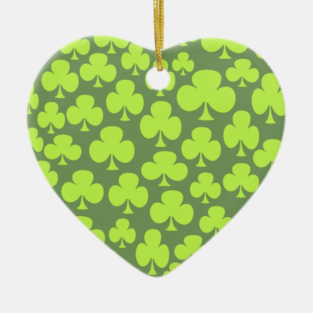 Clover Ceramic Ornament (Front)