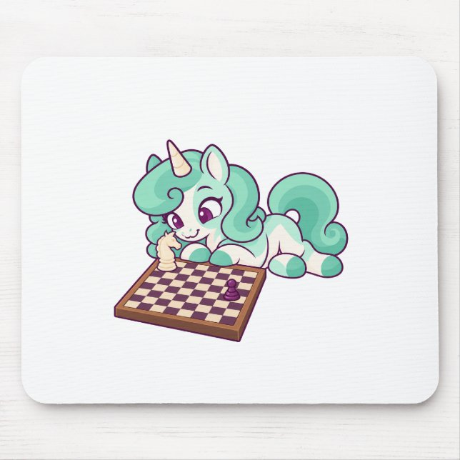 Clover Chess Knight Mousepad (Front)