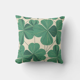 Clover design throw pillow