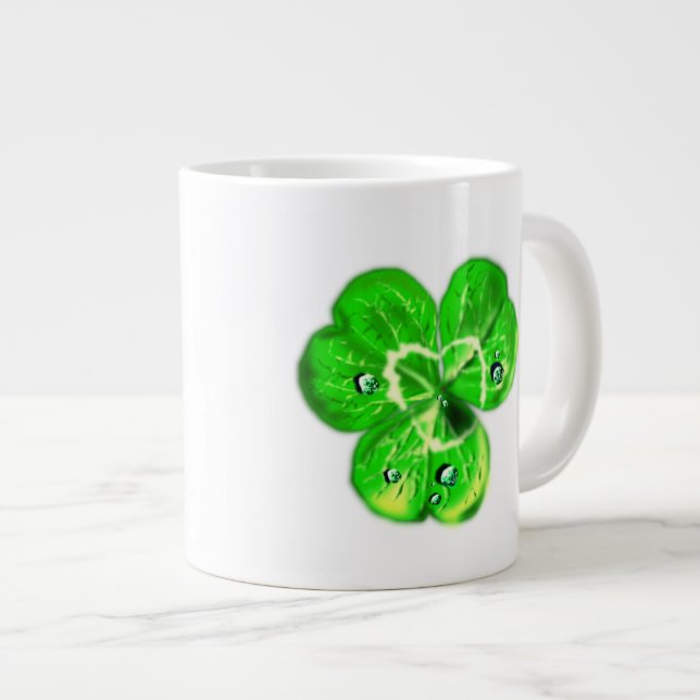 Clover Dew Drops Coffee Mug - Your Color (Front Right)