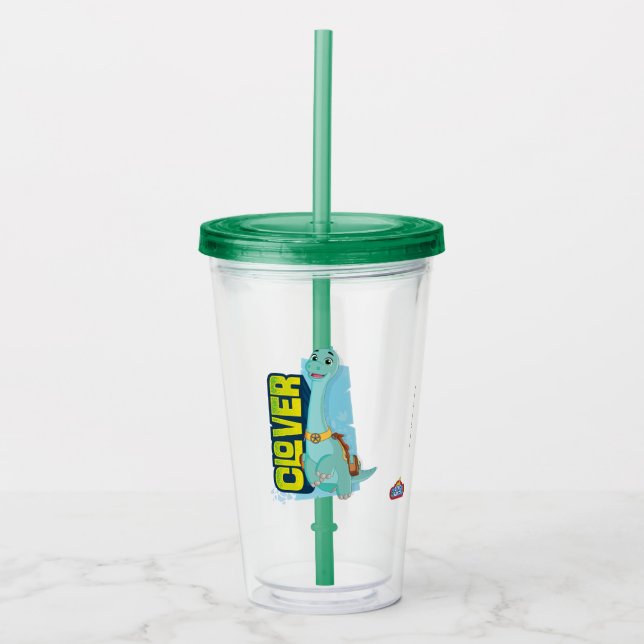 Clover | Dino Ranch Acrylic Tumbler (Front)