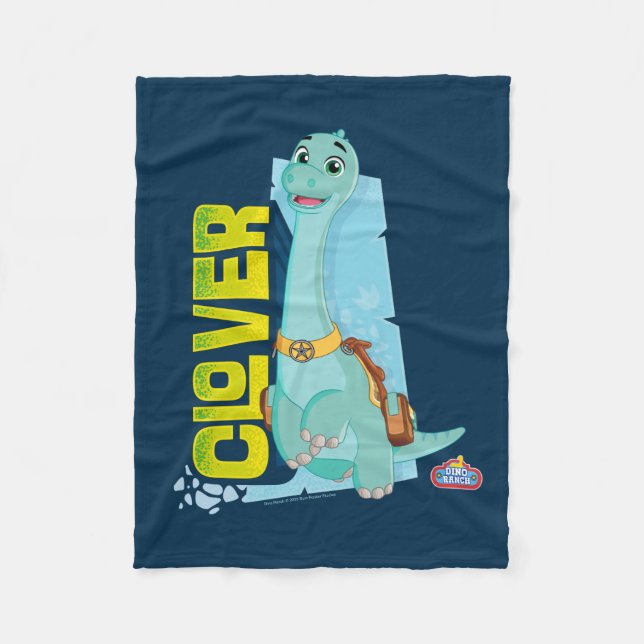 Clover | Dino Ranch Fleece Blanket (Front)