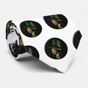 Clover Earring St. Patrick's Day Tie