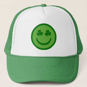 Clover Eyes Happy Face Trucker Hat