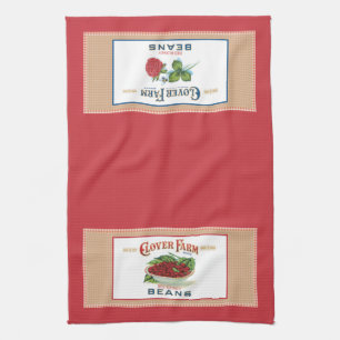 Clover Farm Étiquette serviette de cuisine