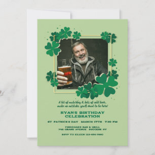 Clover Frame Photo Invitation