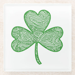 Clover Glass Coaster