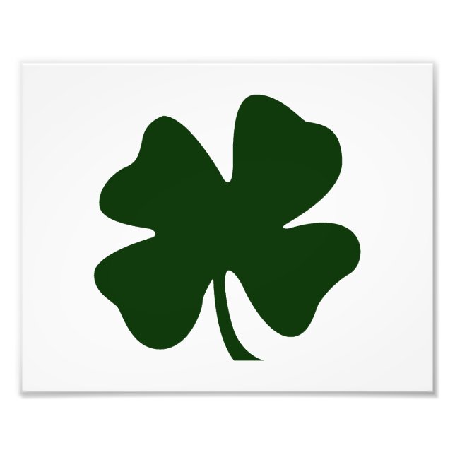 clover green blob st pat day irish.png photo print (Front)